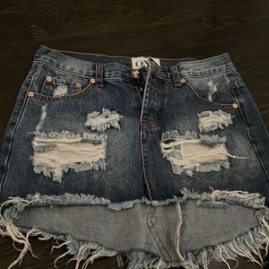 ONE by One Teaspoon size 24 jean skirt
